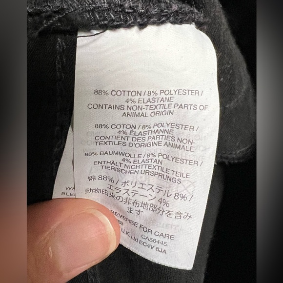 Madewell 9” High Rise Skinny Black Jeans Size 26 - Picture 6 of 10